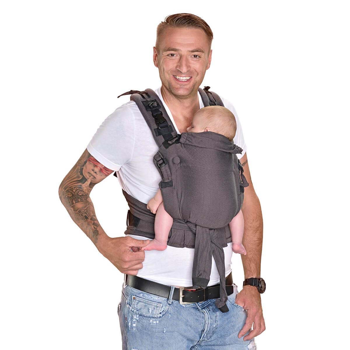 Hoppediz® Nabaca® Comfort Modultrage Basic Set London grey