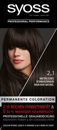Syoss Hair color 2_1 natural black brown, 1 st