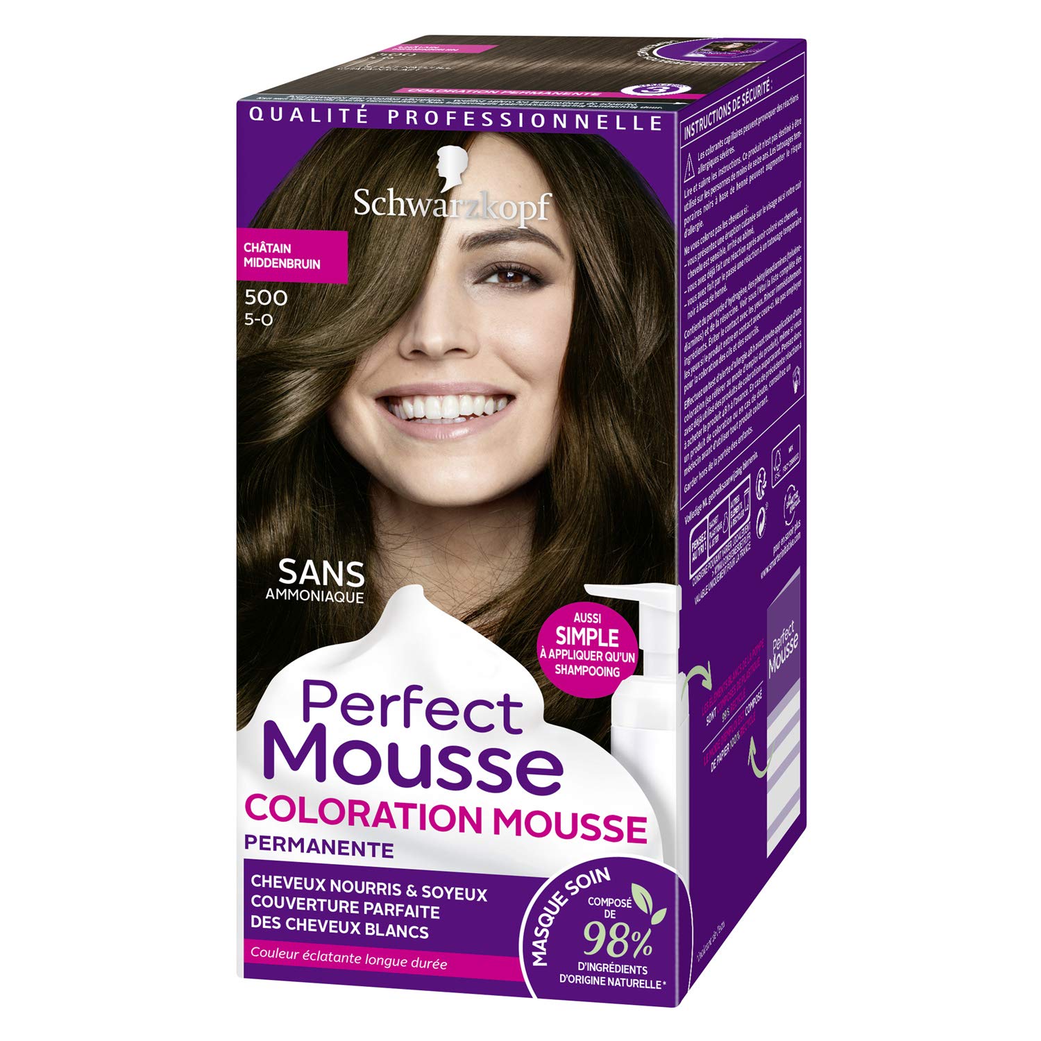 Coloration Perfect Mousse 500 - Châtain