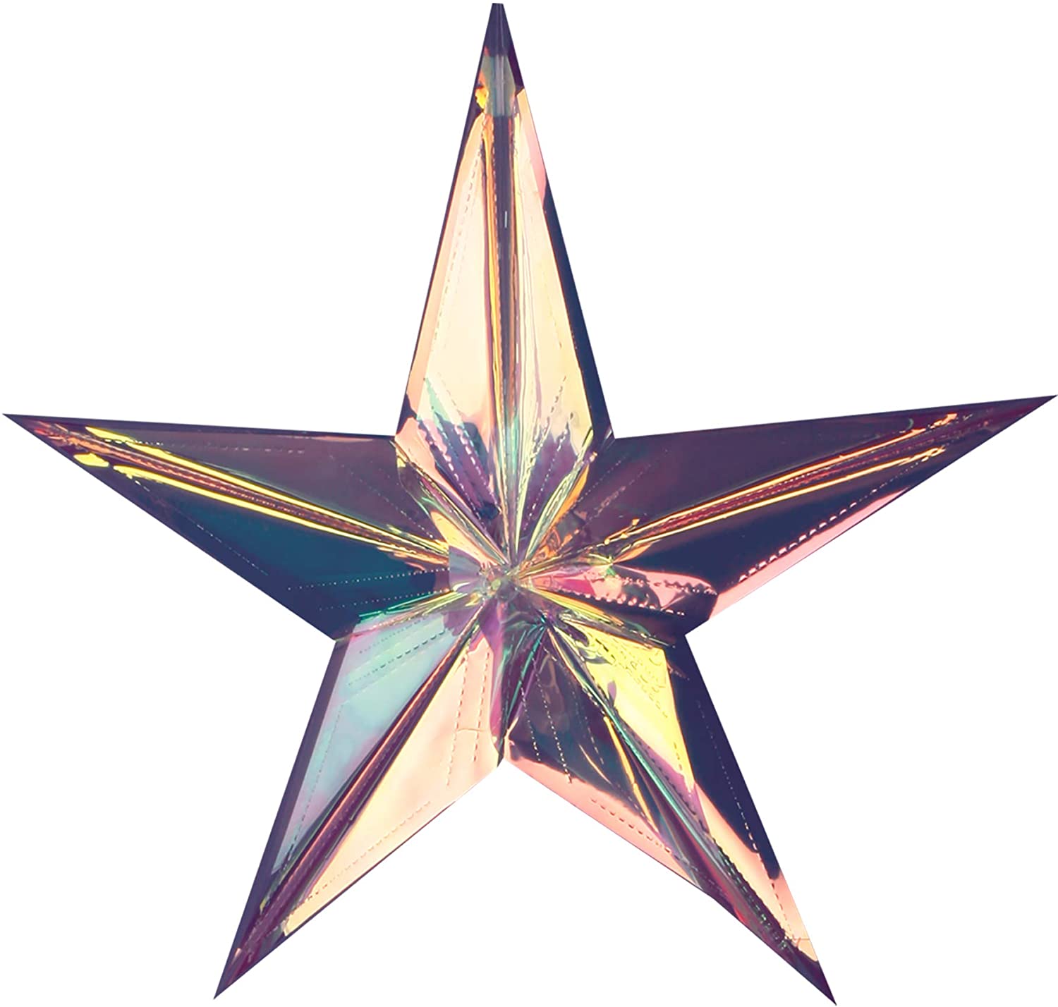 Annastore XXL Star and Snowflake for Hanging White / Silver Shimmer Diameter 38-58 cm