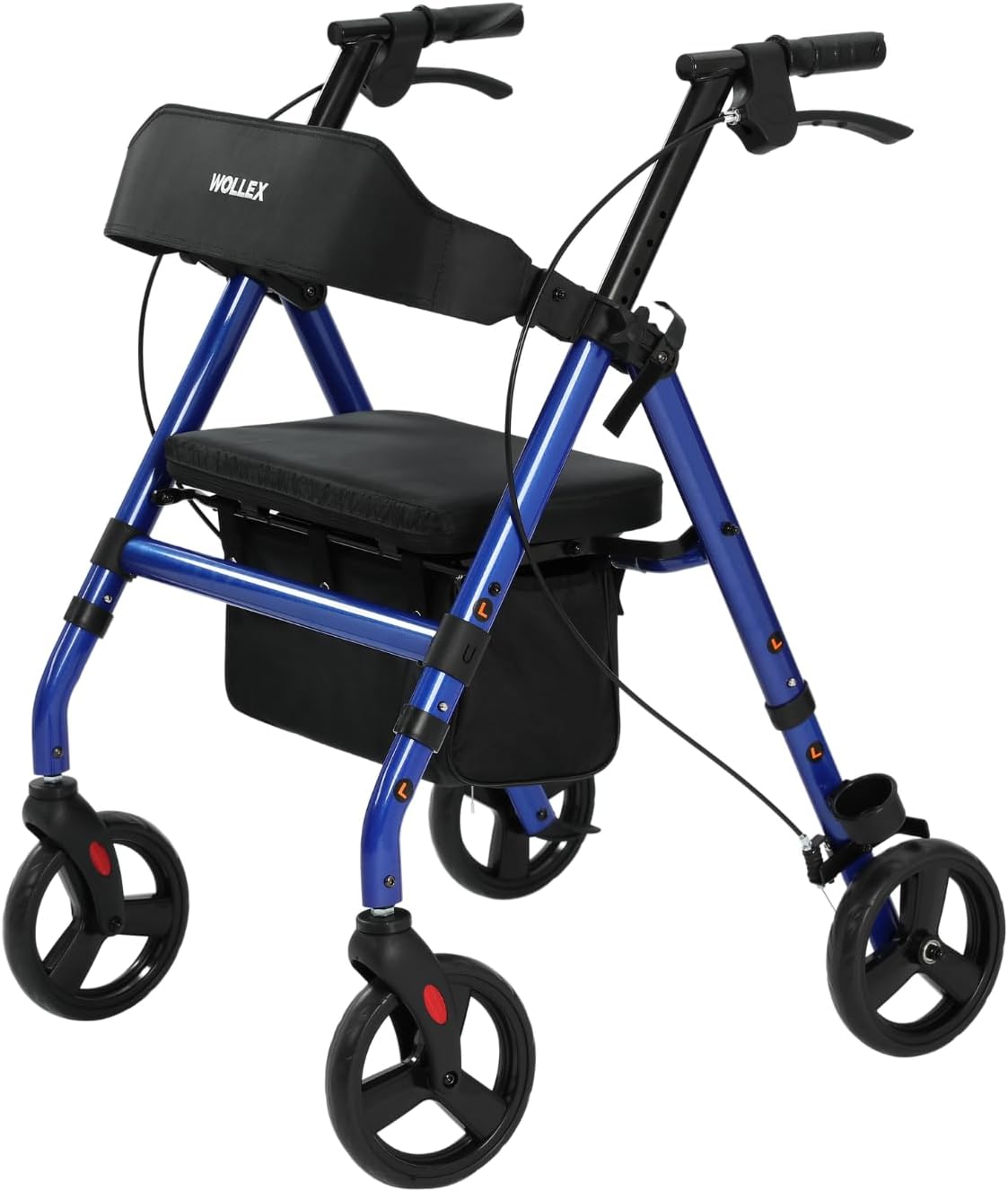 smartEC Store maxErgo Walker Blue Walking Aid for Outdoor Indoor Approved as Medical Device