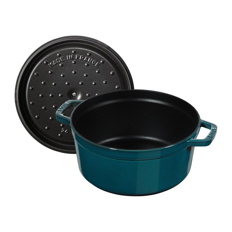 STAUB La Mer Round Pot, Three Layers Of Enamel