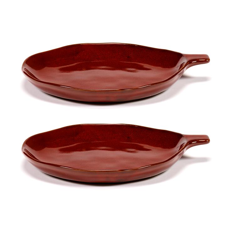 Serax La Mère plate with handle Ø17 cm 2 pack