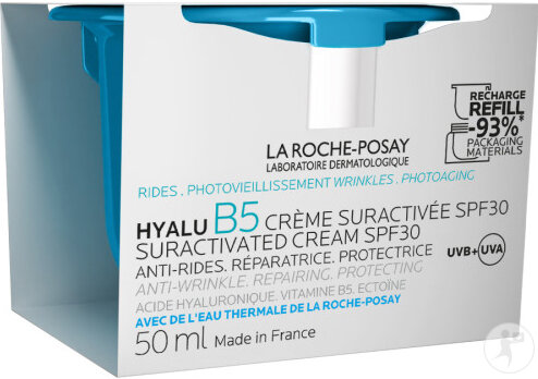 La Roche-Posay Hyalu B5 Highly Active Anti-Wrinkle Repairing/Protective Cream SPF30 Refill Pack 50ml