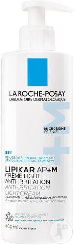 La Roche-Posay Lipikar AP+M Light Cream for Irritations, Pump Bottle, 400ml