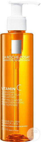 La Roche-Posay Pure Vitamin C Renewing Foaming Gel Refines Pores Pump Bottle 200ml