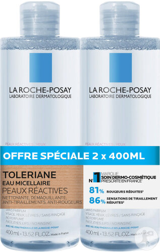La Roche Posay La Roche-Posay Toleriane Micellar Water For Reactive Skin 2x400ml