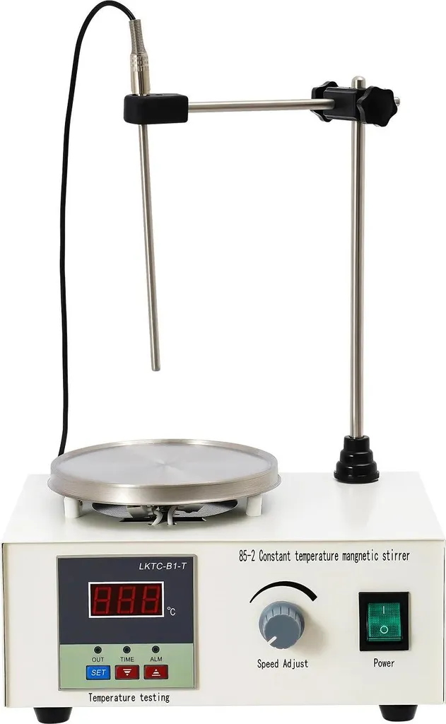 StarTech Laboratory magnetic stirrer - Digital heated stirrer - 2000 ml - Temperature 0–99 °C - 0–2000 rpm - 250 W - 16 A 250 V - White