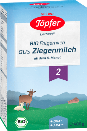 TÖPFER Subsequent milk 2 Lactana made of goat milk after the 6th month, 400 g