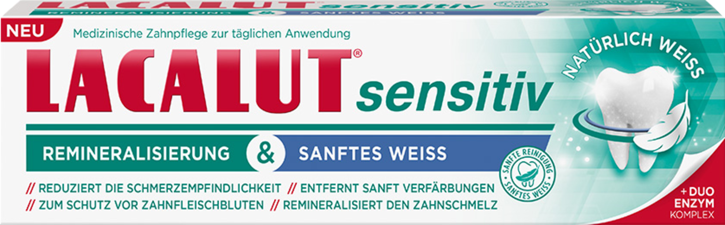 LACALUT sensitive medical toothpaste gentle whitening