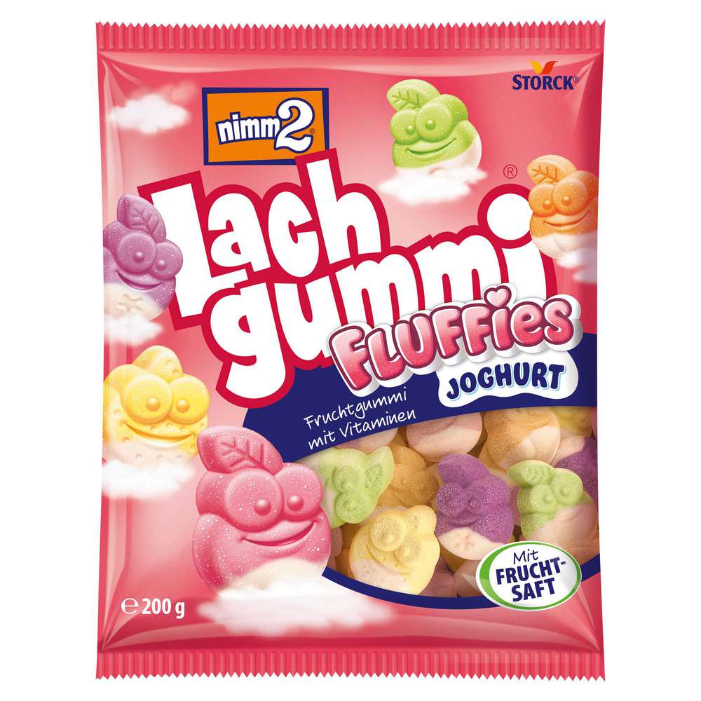 Lachgummi Fluffies, yogurt