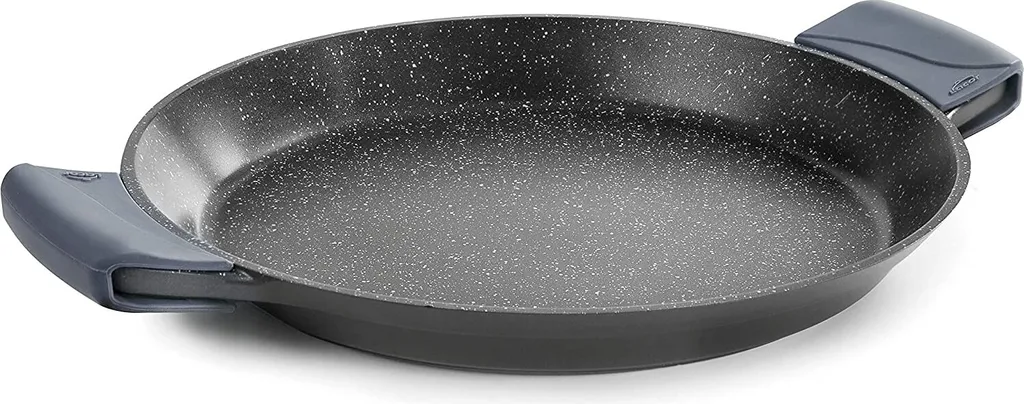 Lacor 25432 Paella pan with silicone handles, cast aluminum