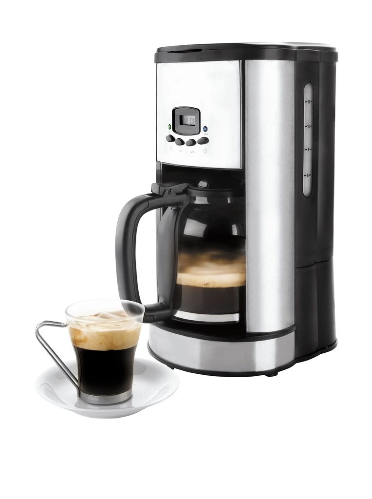 Lacor 69279, Filter coffee machine, 1.8 l, 900 W, Black, Stainless steel