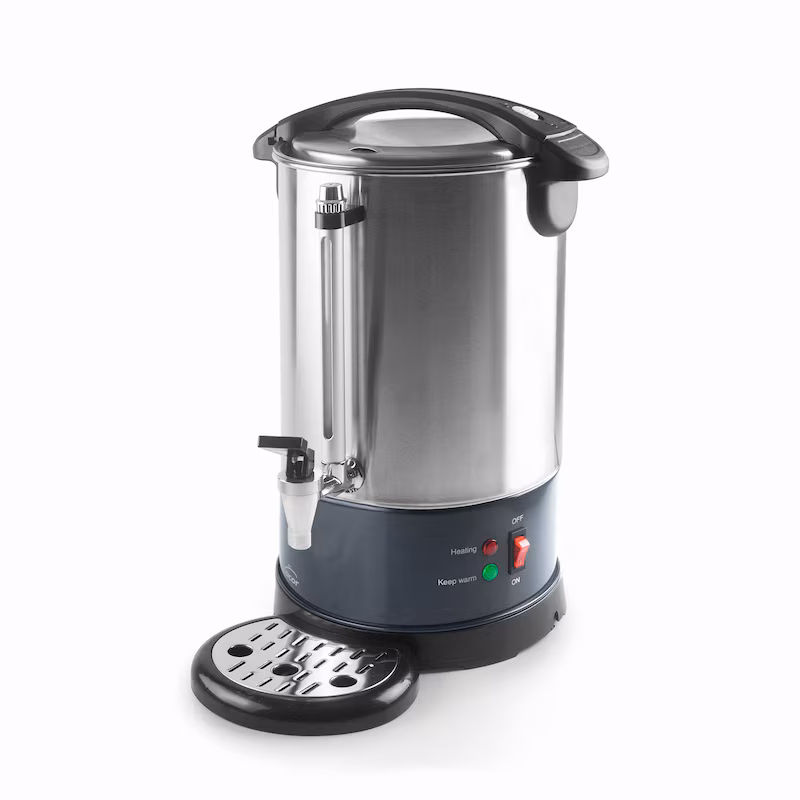 Lacor – 69486 – Percolator Coffee Machine, Coffee Maker, with 2 independent heating systems, stainless steel, 6 l capacity, 1500 W