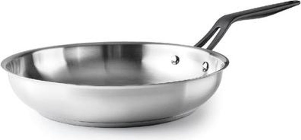 Lacor stainless steel frying pan - heat-diffusion base, induction-compatible, dishwasher-safe, various sizes