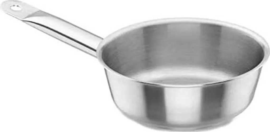 Lacor Chef Classic Stainless Steel Sauté Pan 16 cm - Professional cookware for all hob types, including induction