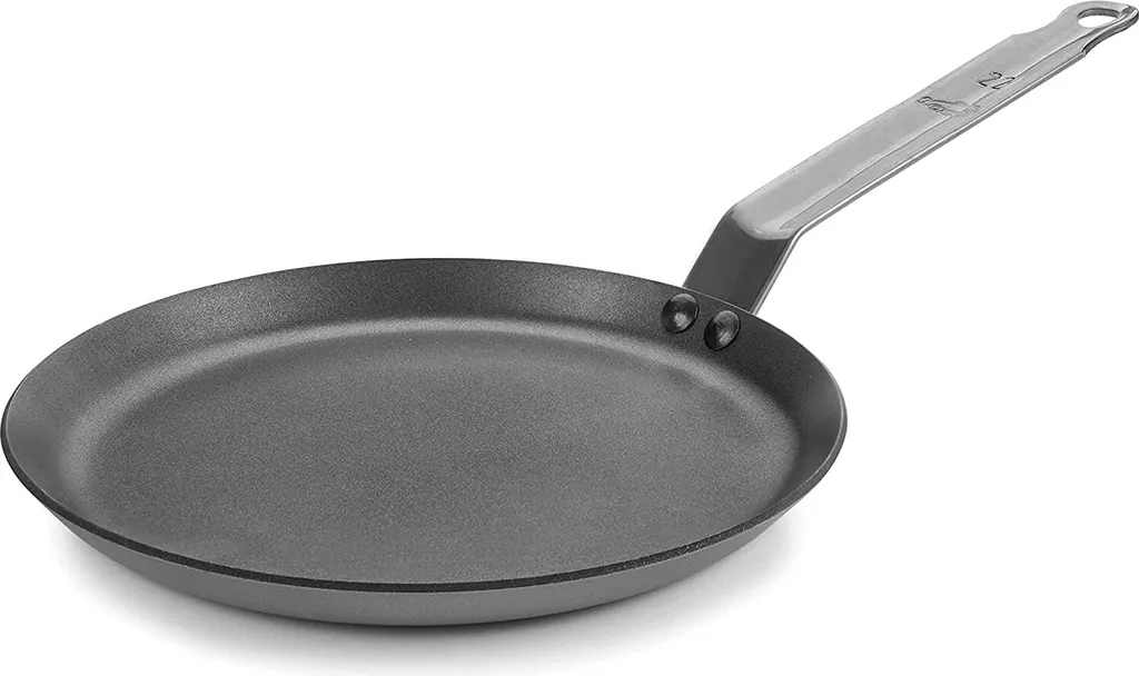 Lacor Crepere TRI 23327 Omelette Pan, 26 cm max. diameter, cast iron/cast aluminum, suitable for induction hobs, non-stick coating