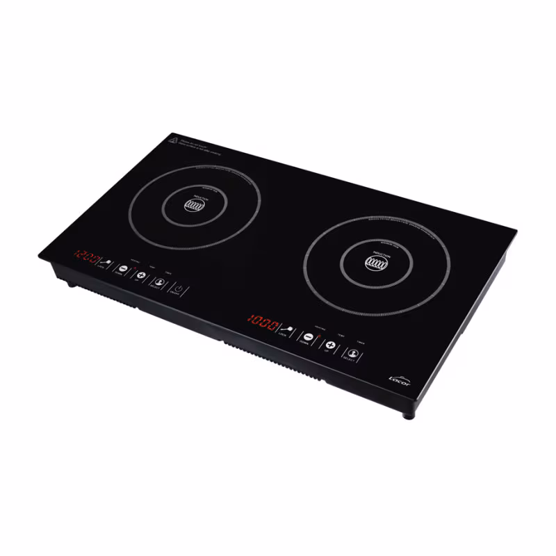 LACOR Dual Horizontal Induction Hob, 3500 W, 5.3 tons, Iron, Black