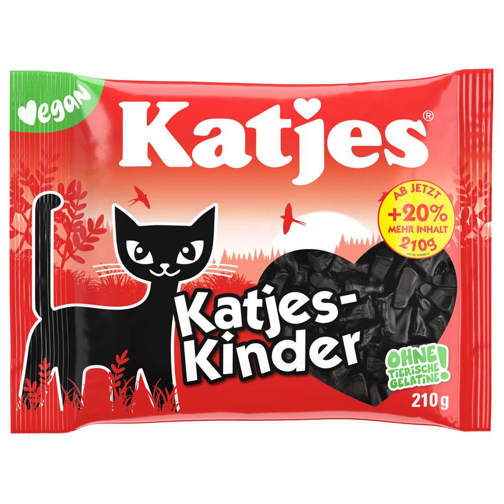 Katjes Kinder licorice, vegan 210g