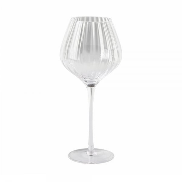 Lambert red wine glass with grooves