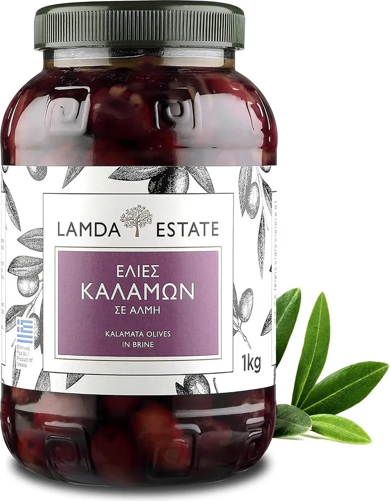 Lamda Foods Lamda Estate - Kalamata Black Olives (Jumbo) 1Kg