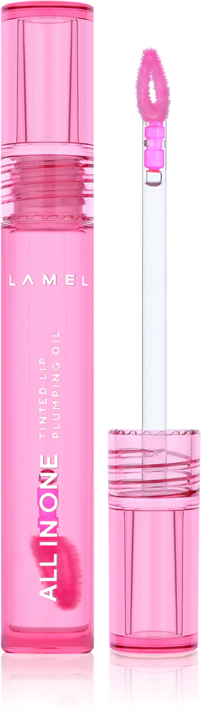 LAMEL All in One Lip Tinted Plumping Oil tinting lip oil for more volume № 402 Pink Sparkle 3 ml