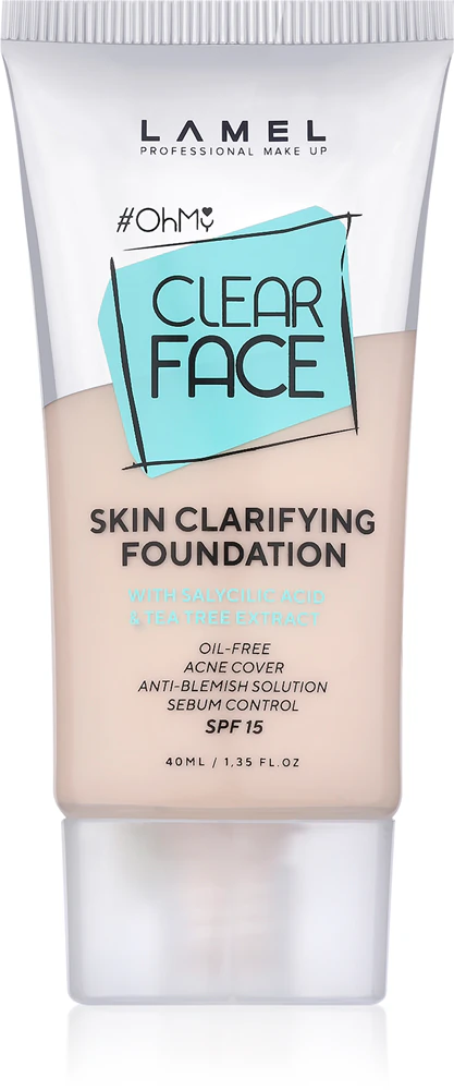 LAMEL OhMy Clear Face Make-up with high coverage for problematic and oily skin Farbton 402 40 ml