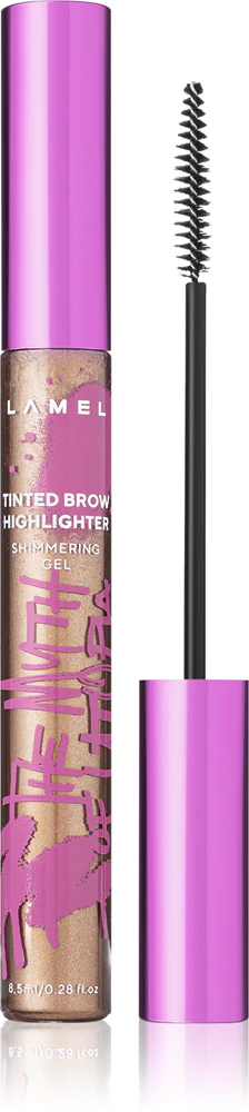 LAMEL The Myth of Utopia Tinted Brow Highlighter eyebrow gel with glitter particles Farbton 401 8,5 ml