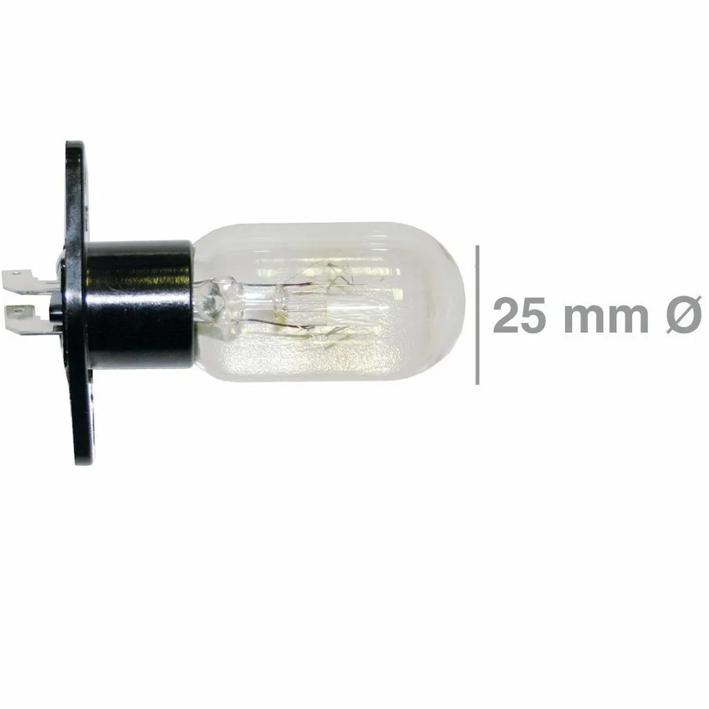 Europart Lamp similar to BOSCH 00606322 25W 240V with mounting base 2x4.8mmAMP for microwave oven
