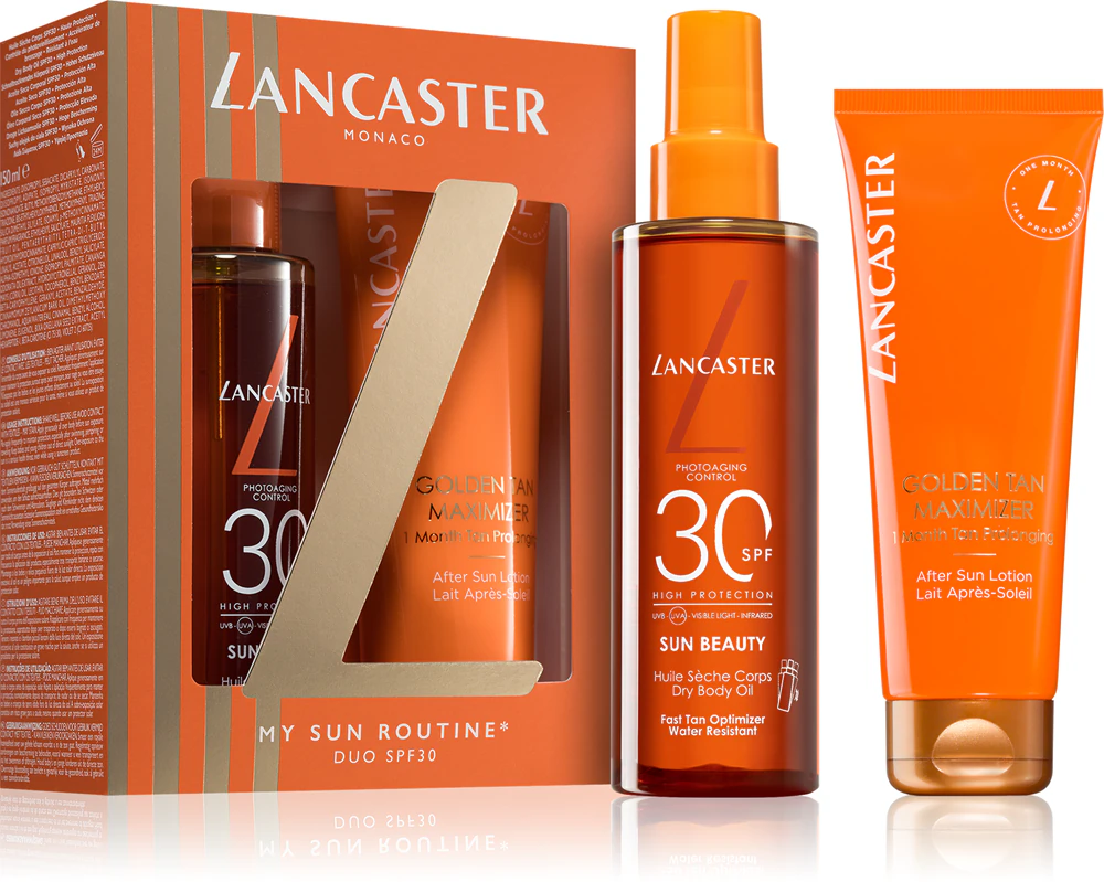 Lancaster Sun Beauty Gift Set for tanning SPF 30, 275 ml