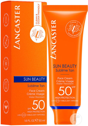 Lancaster Sun Beauty Face Cream SPF50 Tube 50ml