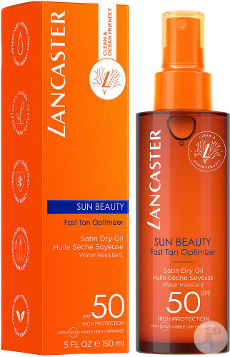 Lancaster Sun Beauty Non-Greasy Sun Oil For Fast Tanning SPF50 Spray 150ml
