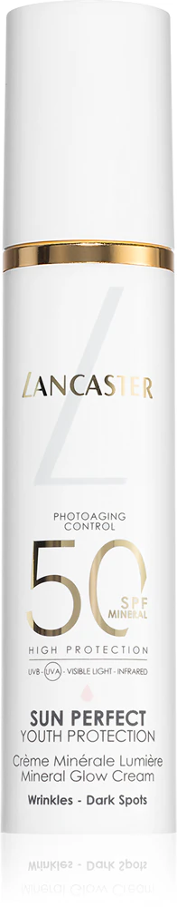 Lancaster Sun Perfect Mineral Glow Cream SPF50 Mineral cream for hydrated and radiant skin