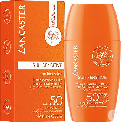 Lancaster Sun Sensitive Tinted Mattifying Fluid SPF50 Bottle 30ml
