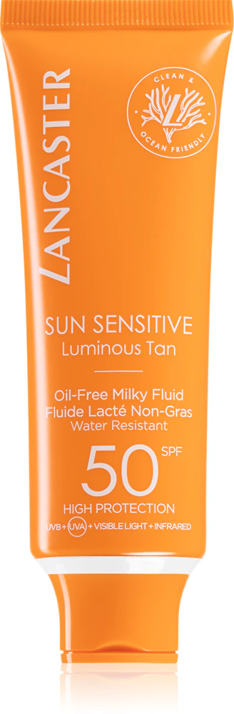 Lancaster Sun Sensitive Oil-Free Milky Fluid Facial Tanning Fluid SPF 50
