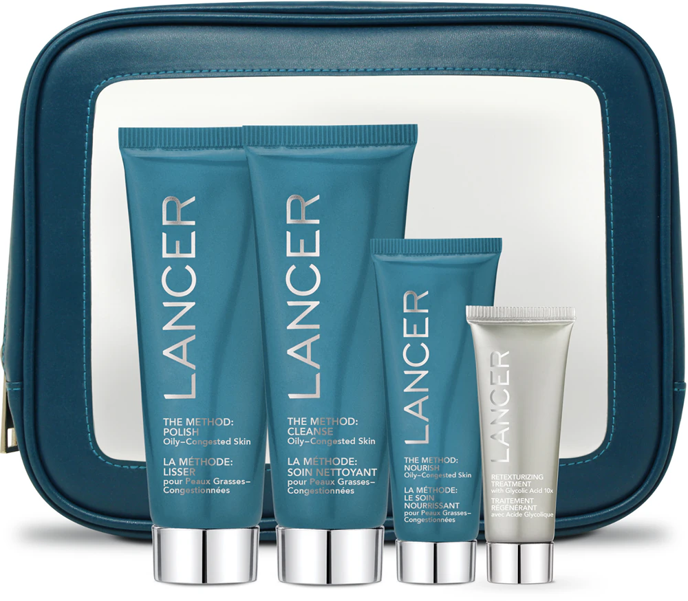 LANCER THE METHOD INTRO KIT Oily-Congested Skin Gift Set (for oily skin)