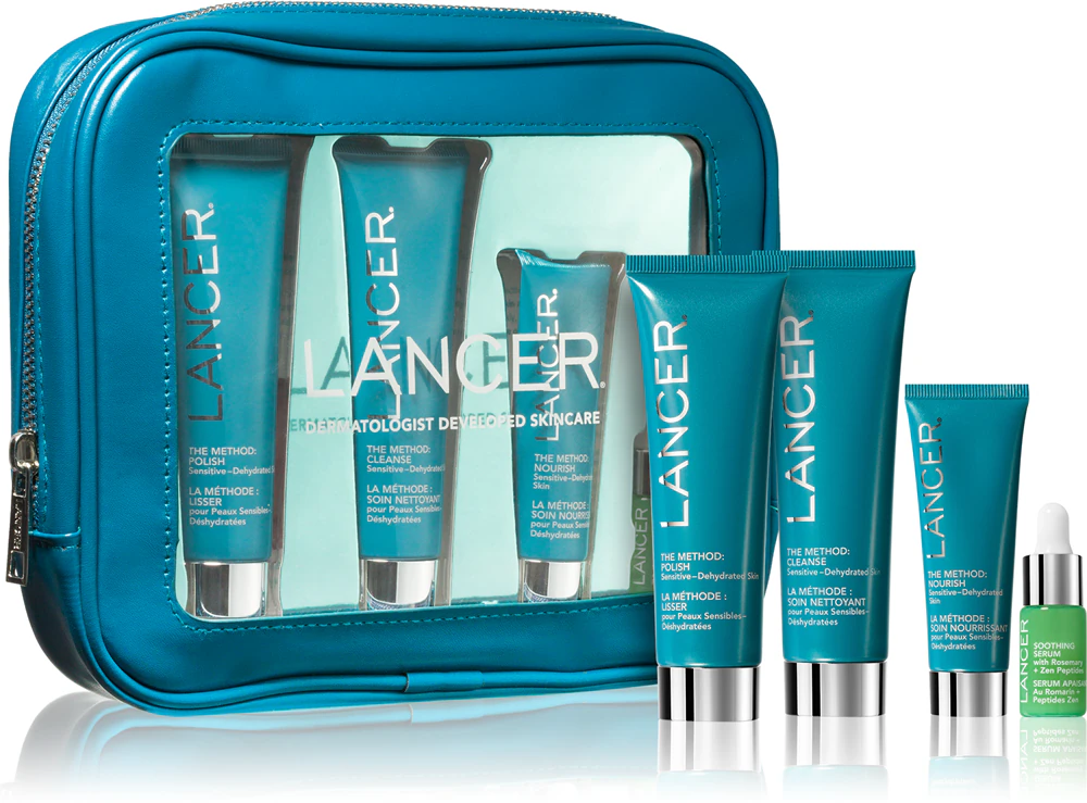 LANCER THE METHOD SENSITIVE-DEHYDRATED SKIN travel set (for dehydrated skin)