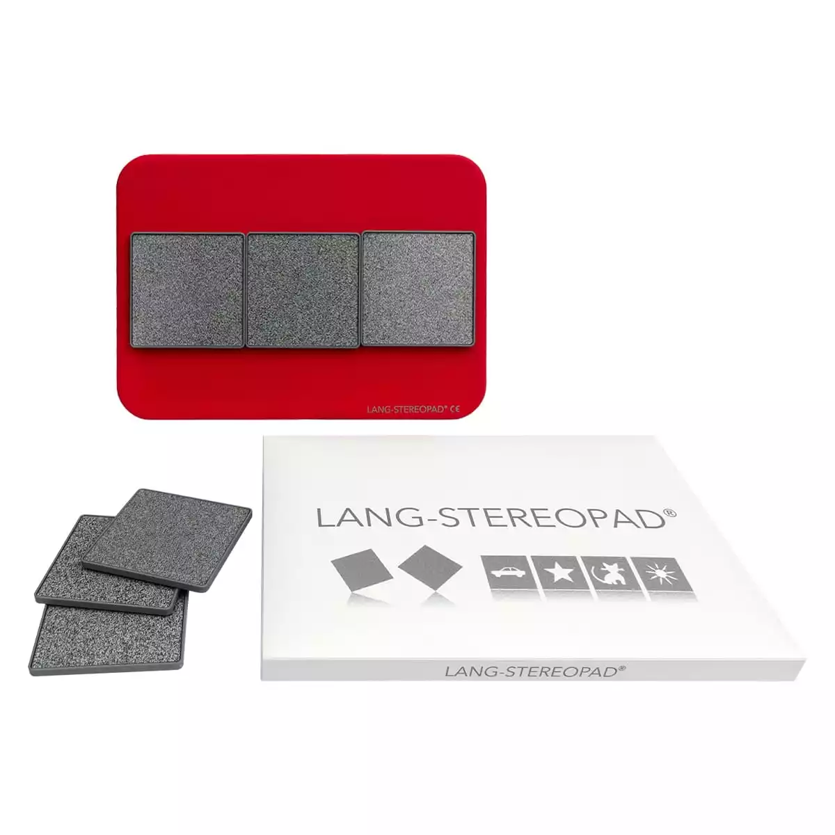 LANG-STEREOTEST LANG STEREOPAD, Measurements (test cards): L: 6.5 x W: 6.5 x H: 4cm