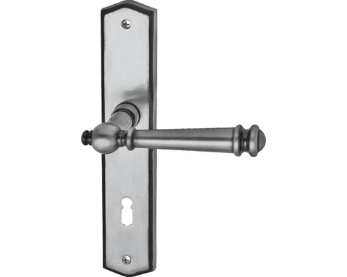 Alpertec Long plate set BB Mount Blance satin steel gray brass