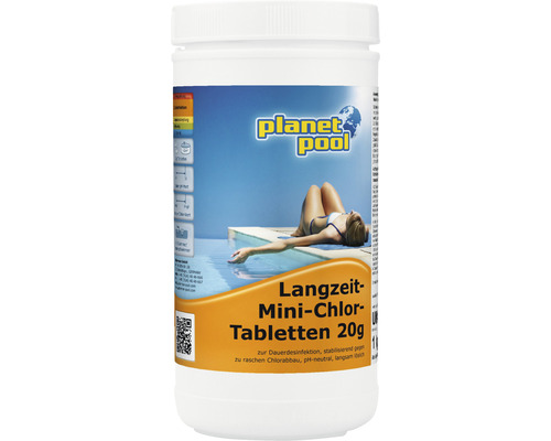 Long-term mini chlorine tablets Planet Pool 20g/piece 1kg