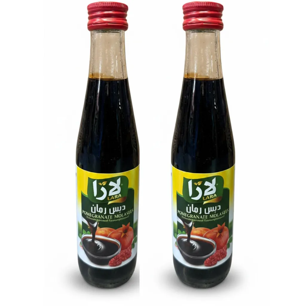 yarafood Lara Pomegranate Syrup Twin Pack 2 x 350ml – Intense Natural Pomegranate Juice