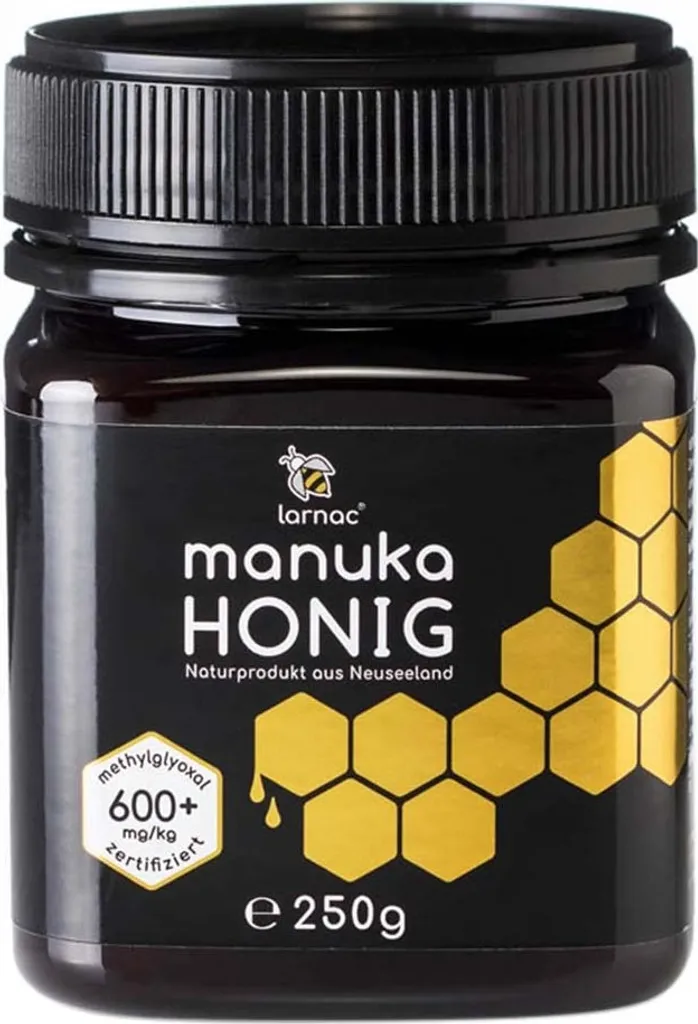 Larnac Manuka Honey MGO 600+ | 250 g | Genuine New Zealand Manuka Honey | High Methylglyoxal Content | Sustainable Beekeeping