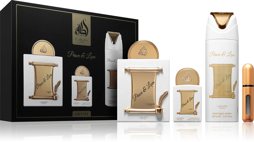 Lattafa Peace & Love Gift Set Unisex