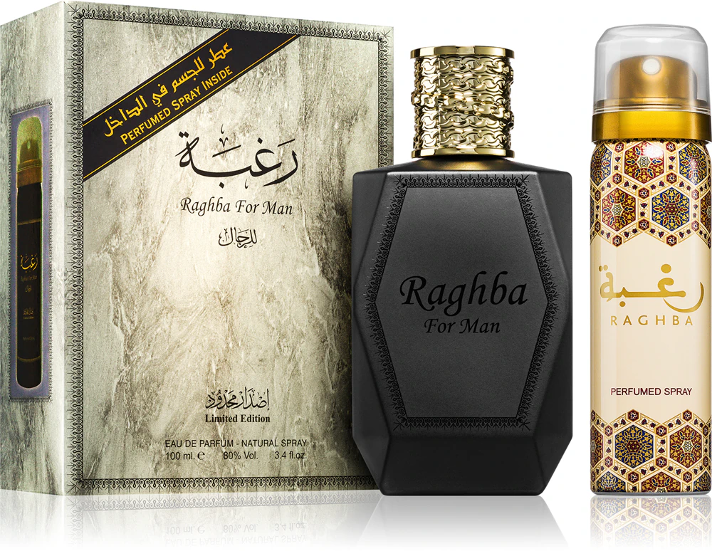 Lattafa Raghba For Man gift set for men