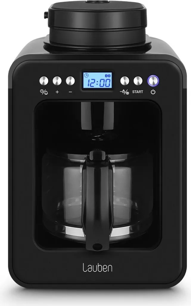 Lauben Grind&Drip Coffee Maker 600BB, drip coffee maker, 600 W, 560 ml carafe, for beans or ground coffee, washable filter