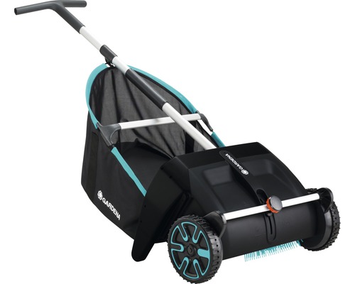 GARDENA leaf collector and lawn collector including collecting basket and ergonomic handle, low noise