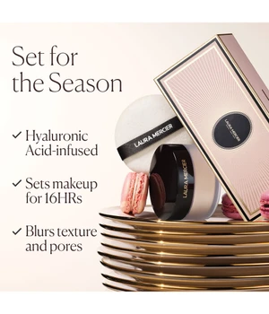 LAURA MERCIER Indulgent Icons Ultra-Blur Translucent Loose Setting Powder + Puff