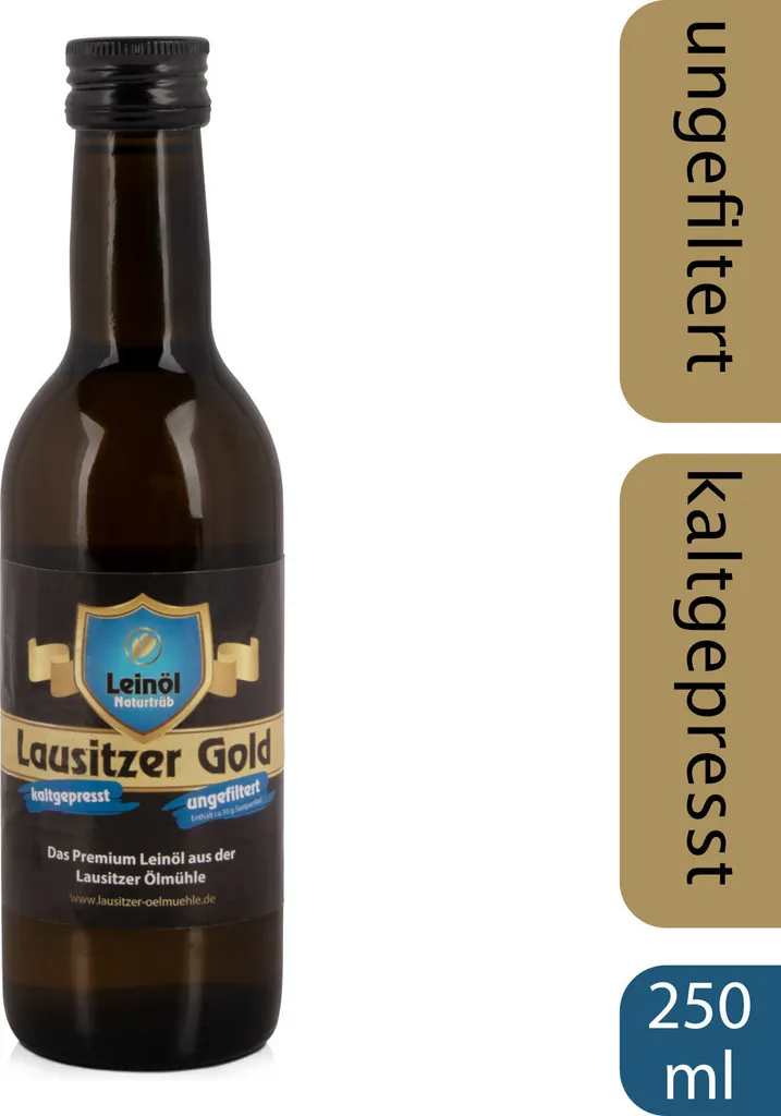 Lausitzer Ölmühle Hoyerswerda Lausitzer Gold – the best linseed oil we have at LinoPura!, 250ml