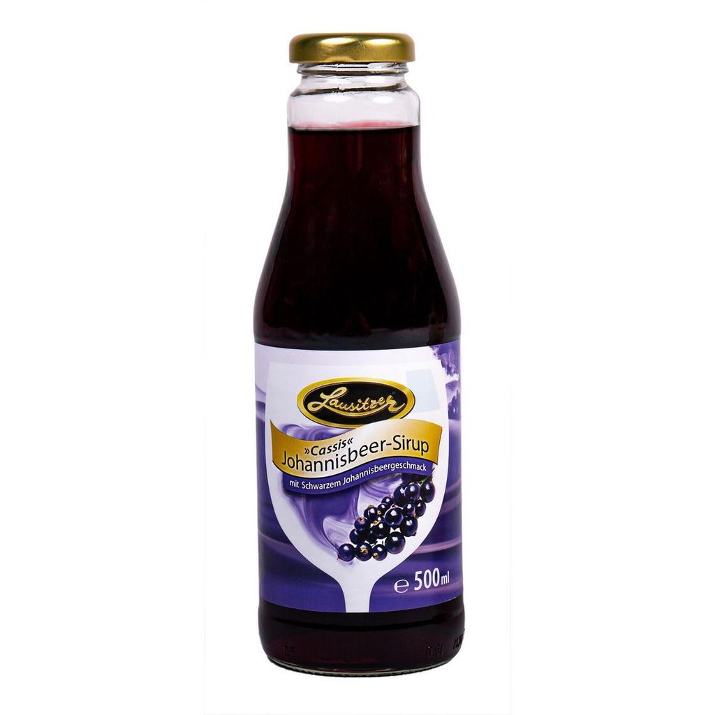 Lausitzer Früchteverarbeitung Lusatian blackcurrant syrup 12 x 500ml