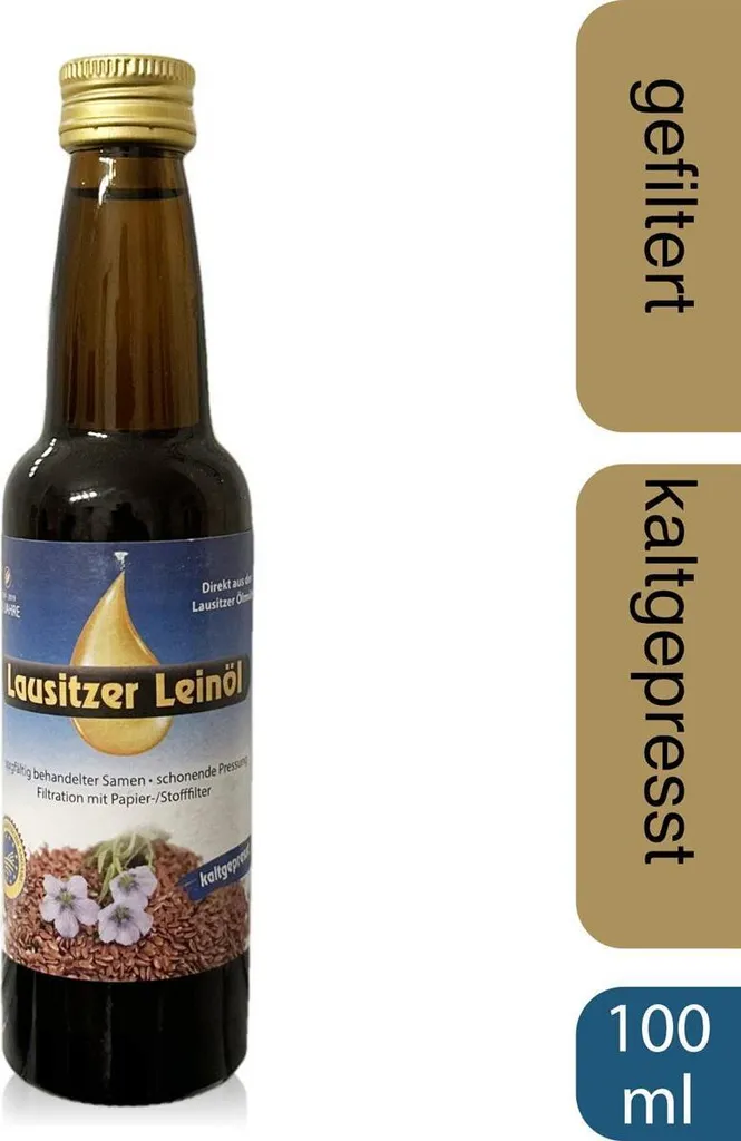 Lausitzer Ölmühle Hoyerswerda Lausitzer linseed oil (cold-pressed linseed oil), 100ml
